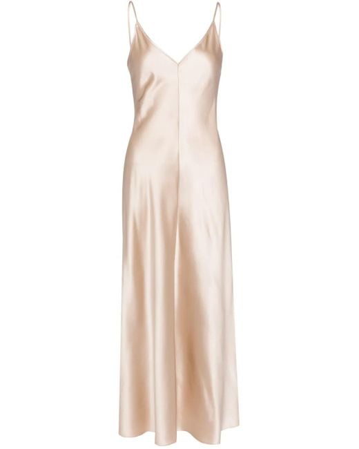 Voz Natural V-Neck Slip Silk Dress