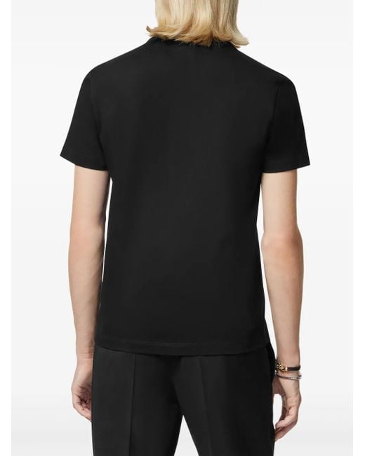 Camiseta Medusa con apliques de cristal Versace de hombre de color Black
