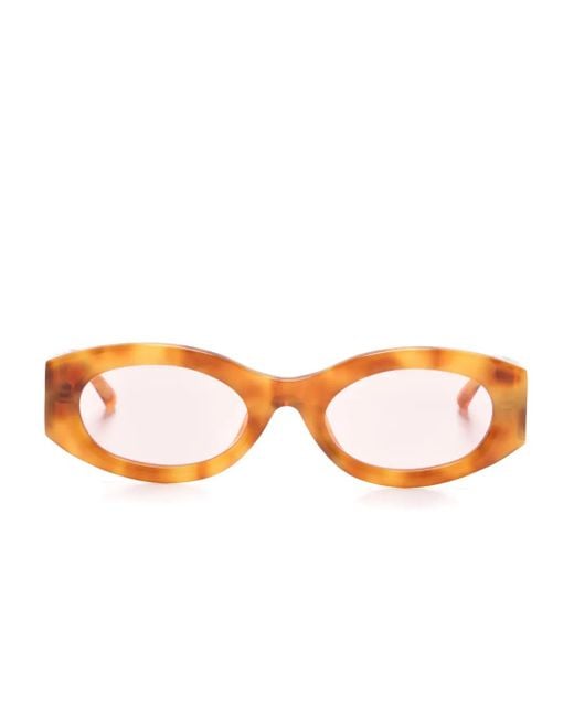 Linda Farrow Orange X The Attico Berta Sunglasses