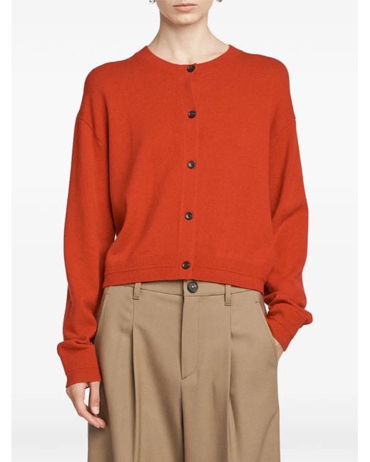 Maria McManus Red Drop Shoulder Cardigan