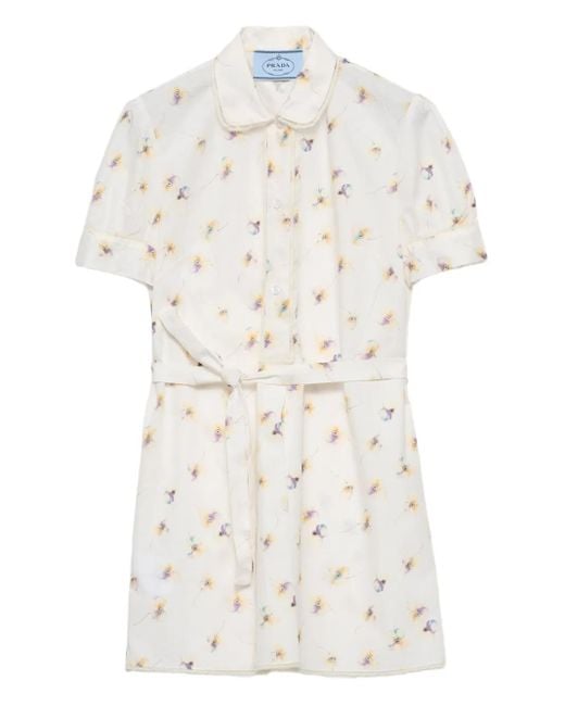 Prada フローラル ドレス White