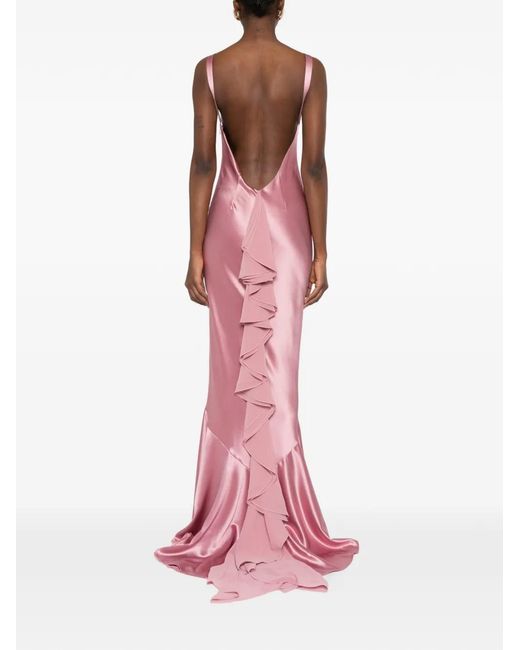 retroféte Pink Ambrosia Gown Dress