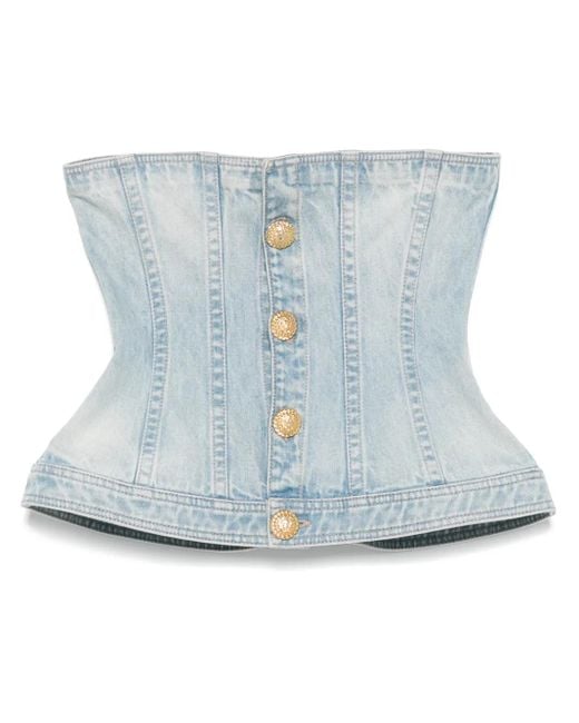 Balmain Blue Top Aus Denim
