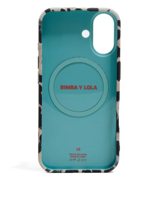 Bimba Y Lola Natural Leopard-Print Iphone 16 Case