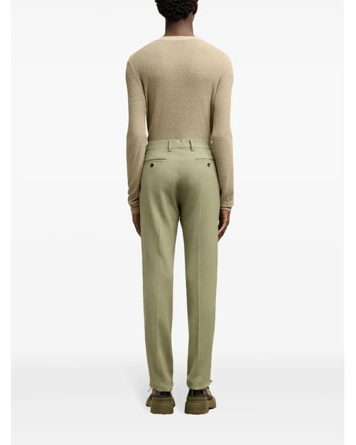 AMI Green Tailored Trousers for men