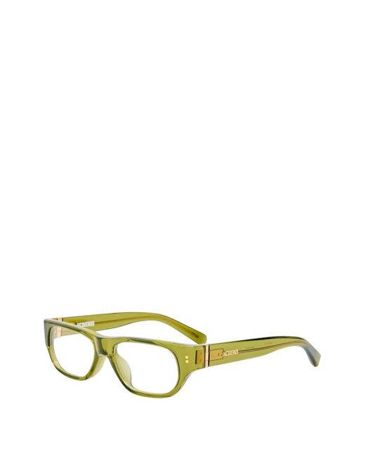 Jacquemus Metallic Rectangle-Frame Glasses
