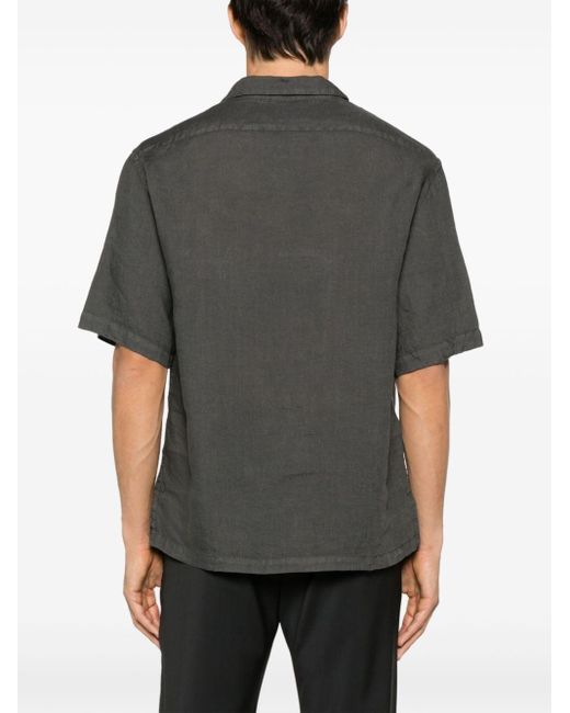 Barena Gray Mola Linen Shirt for men