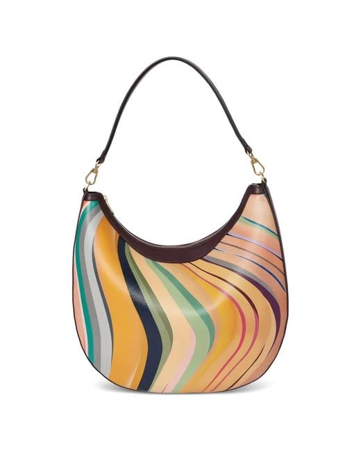 Paul Smith White Dusky Swirl Shoulder Bag