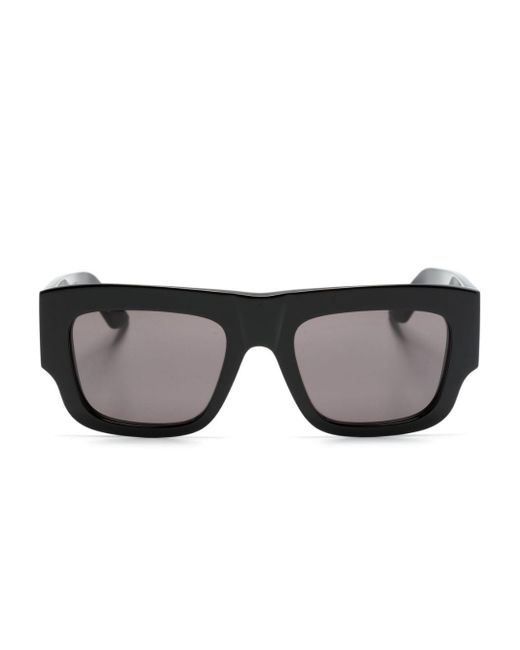 Alexander McQueen Eckige Sonnenbrille mit Logo-Print in Black für Herren