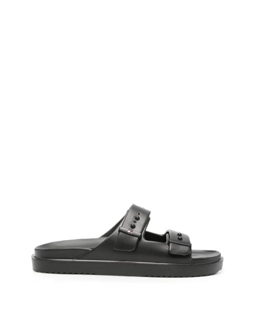 Tommy Hilfiger Black Double-Strap Sandals for men