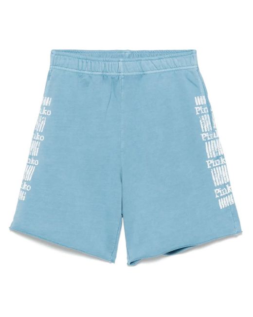 Pinko Blue Cotton 'Libreville' Shorts