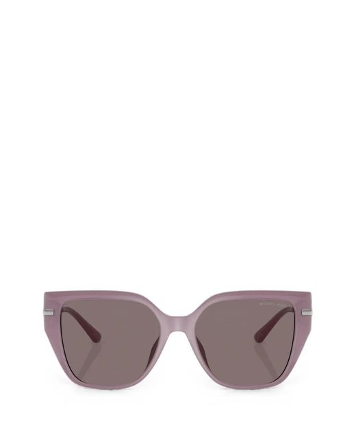 Michael Kors Natural Geometric-Frame Sunglasses