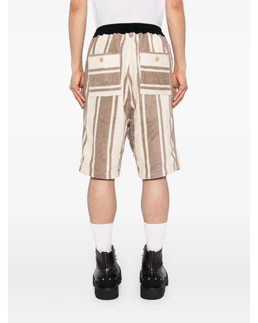 MASTERMIND WORLD Natural Logo-Jacquard Shorts for men