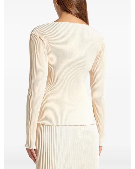 L'idée Natural Plissé Top