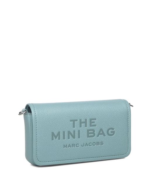 Marc Jacobs Blue Mini Sac À Logo Embossé