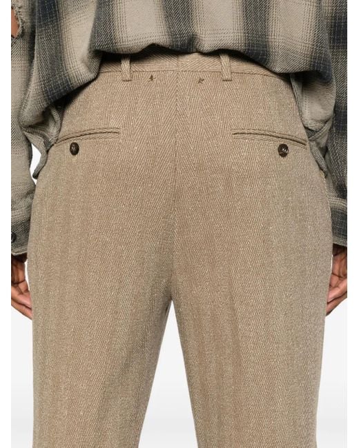 Golden Goose Deluxe Brand Natural 'Journey' Relax Straight Tailored Pants for men