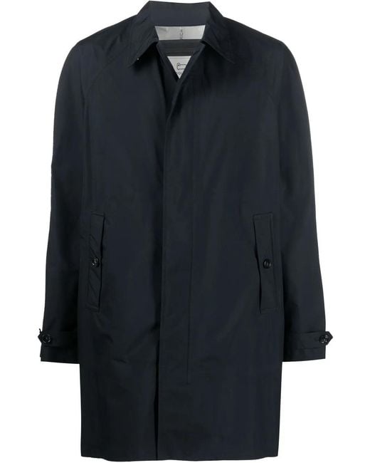 Woolrich Blue Fitted Shirt Jacket for men