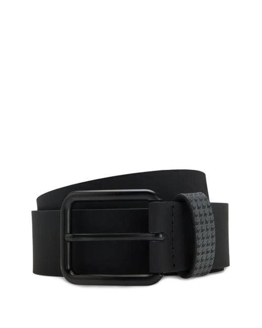 Boss Black Leather Belt for men