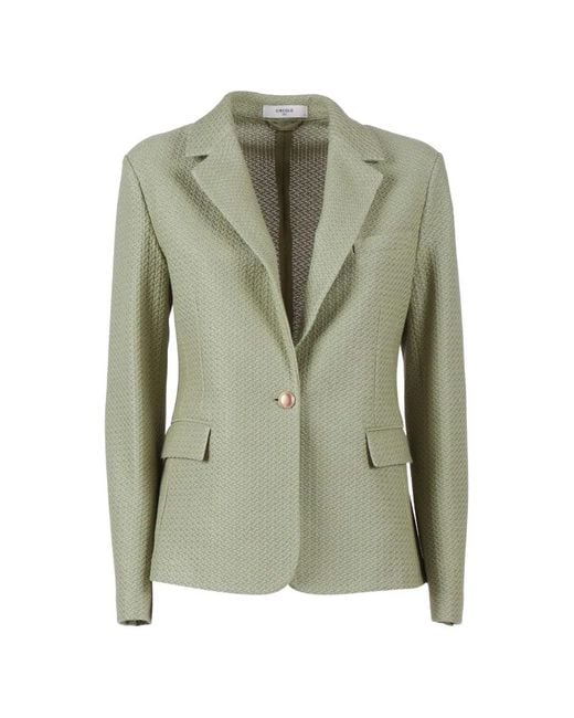 Circolo 1901 Green Slim-Fit Knit Jacket
