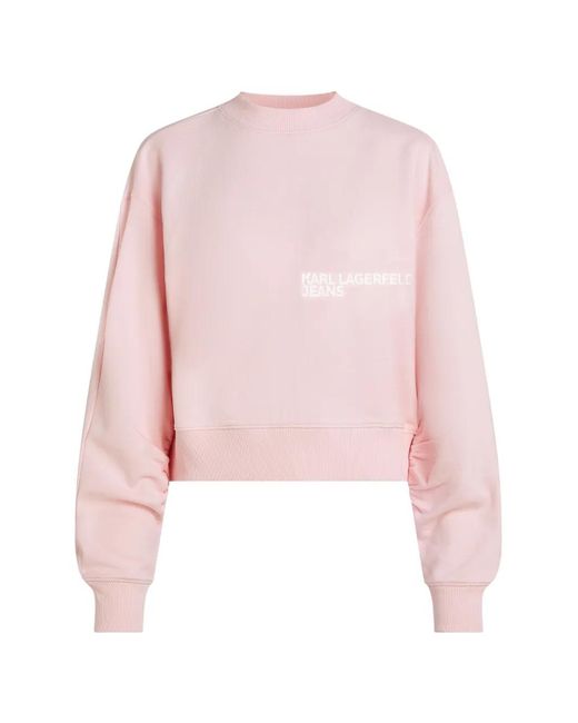 Karl Lagerfeld Pink Logo Sweatshirt