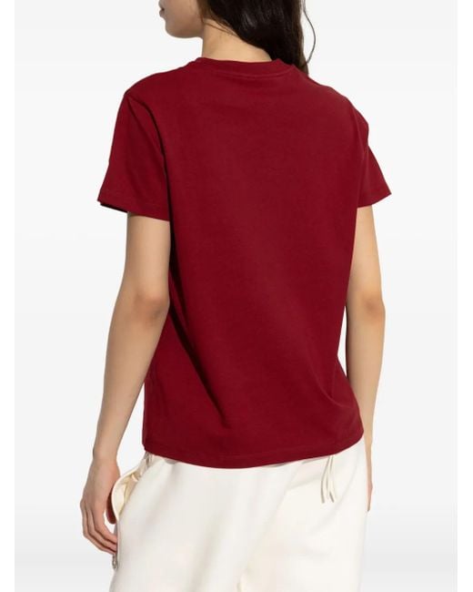 Moncler Red T-Shirt With Logo