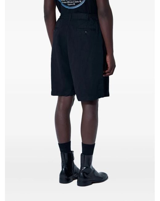 Junya Watanabe Blue Pleated-Details Shorts for men