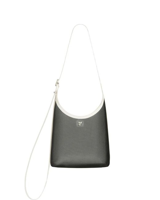 Courreges Gray Small Melt Shoulder Bag