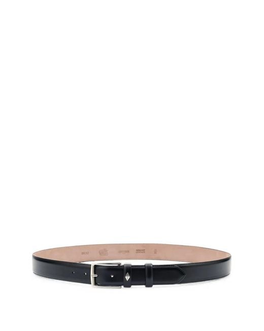 Lottusse White Jocker Buckle-Fastening Leather Belt for men