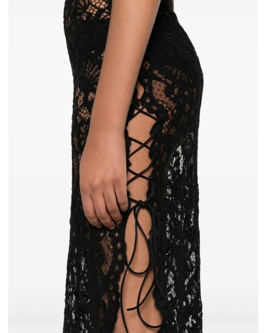 MANURI Black Sallita Lace Dress