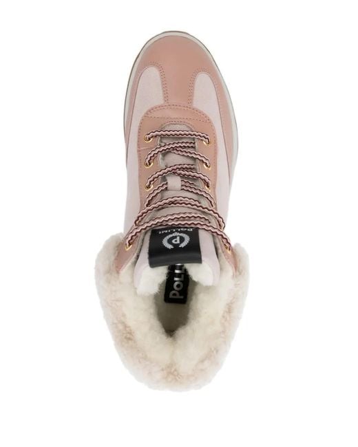 Pollini Pink Ice Cracker Boots