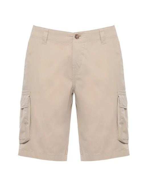 Mc2 Saint Barth Natural Freeport Cargo Shorts for men