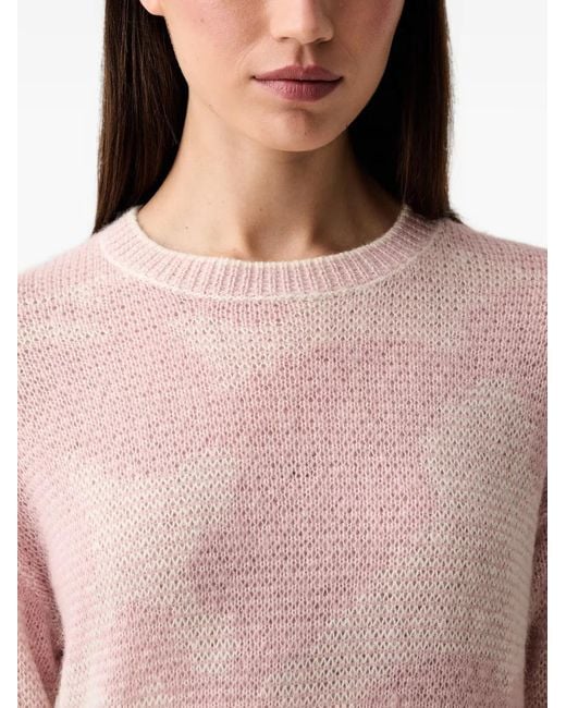 Joop! Pink Abstract-Pattern Round-Neck Sweater