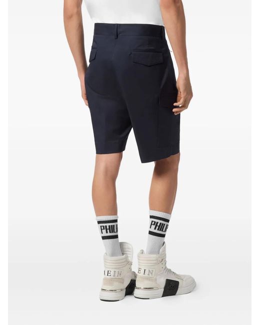 Bermudas Cargo Philipp Plein de hombre de color Blue