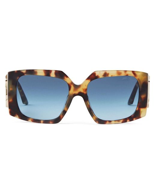 Jimmy Choo Blue Ariana Oversize-frame Sunglasses