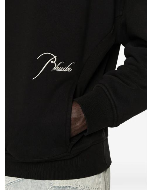 Pull À Logo Brodé Rhude pour homme en coloris Black
