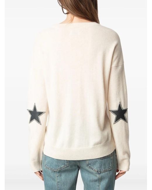 Zadig & Voltaire White Cici Pullover mit Patch