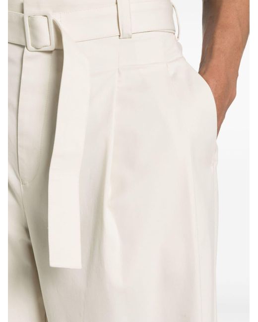 Emporio Armani White Wide-leg Trousers for men