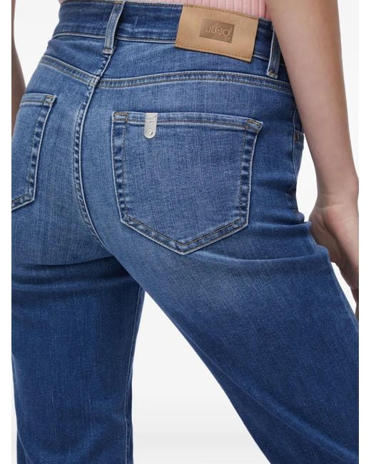 Liu Jo Straight Jeans in het Blue