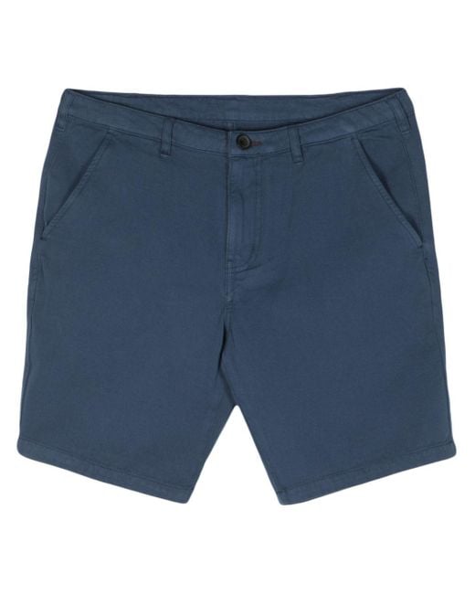 PS by Paul Smith Blue Buttoned Twill Chino Shorts for men