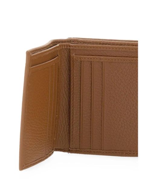 Gianni Chiarini Brown Grain Pebbled Leather Wallet