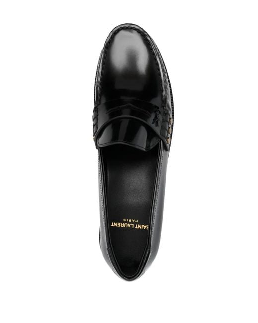 Saint Laurent Black Le Loafer 15 Leather Moccasin