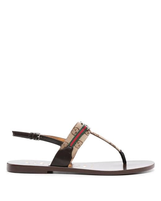 Gucci Multicolor Interlocking G Flat Sandals