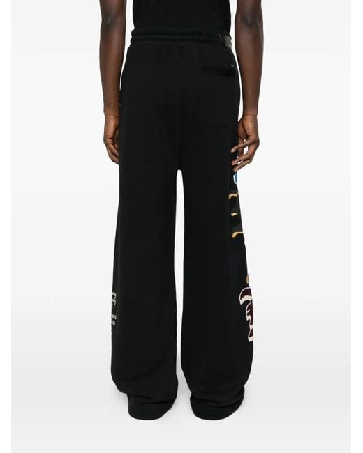 Amiri Black Applique Track Pants for men