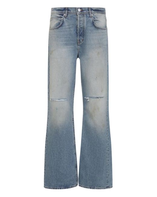 Enfants Riches Deprimes Blue Distressed Flared Jeans for men