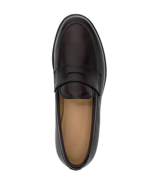 Scarosso Black Edward Leather Loafers for men