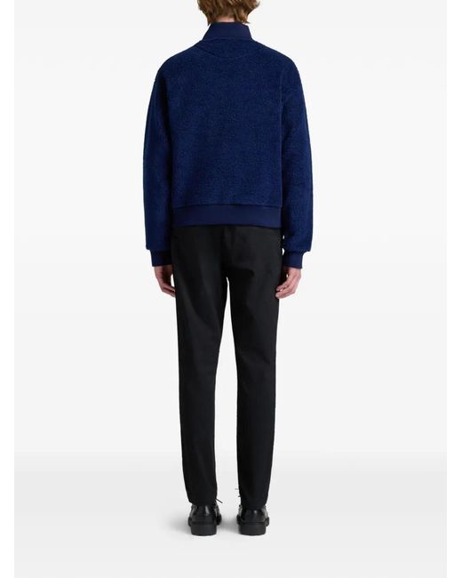 Bally Sweater Met Rits in het Blue voor heren