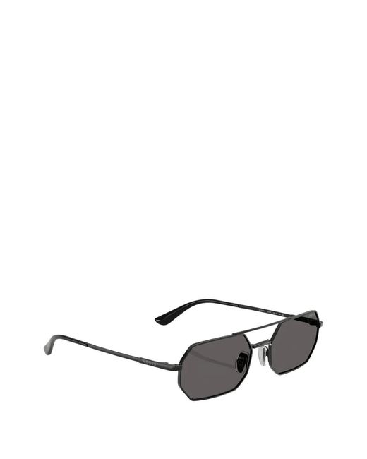 Vogue Eyewear Gray Geometric-Frame Double-Bridge Sunglasses
