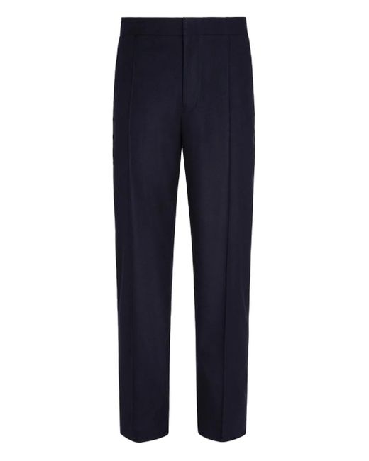 Zegna Klassische Bundfaltenhose in Blue für Herren