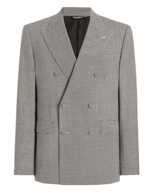 Dolce & Gabbana Gray Double-Breasted Sicilia Light Jacket for men