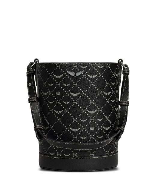 Zadig & Voltaire Black Fischerhut Mit Logo-Print